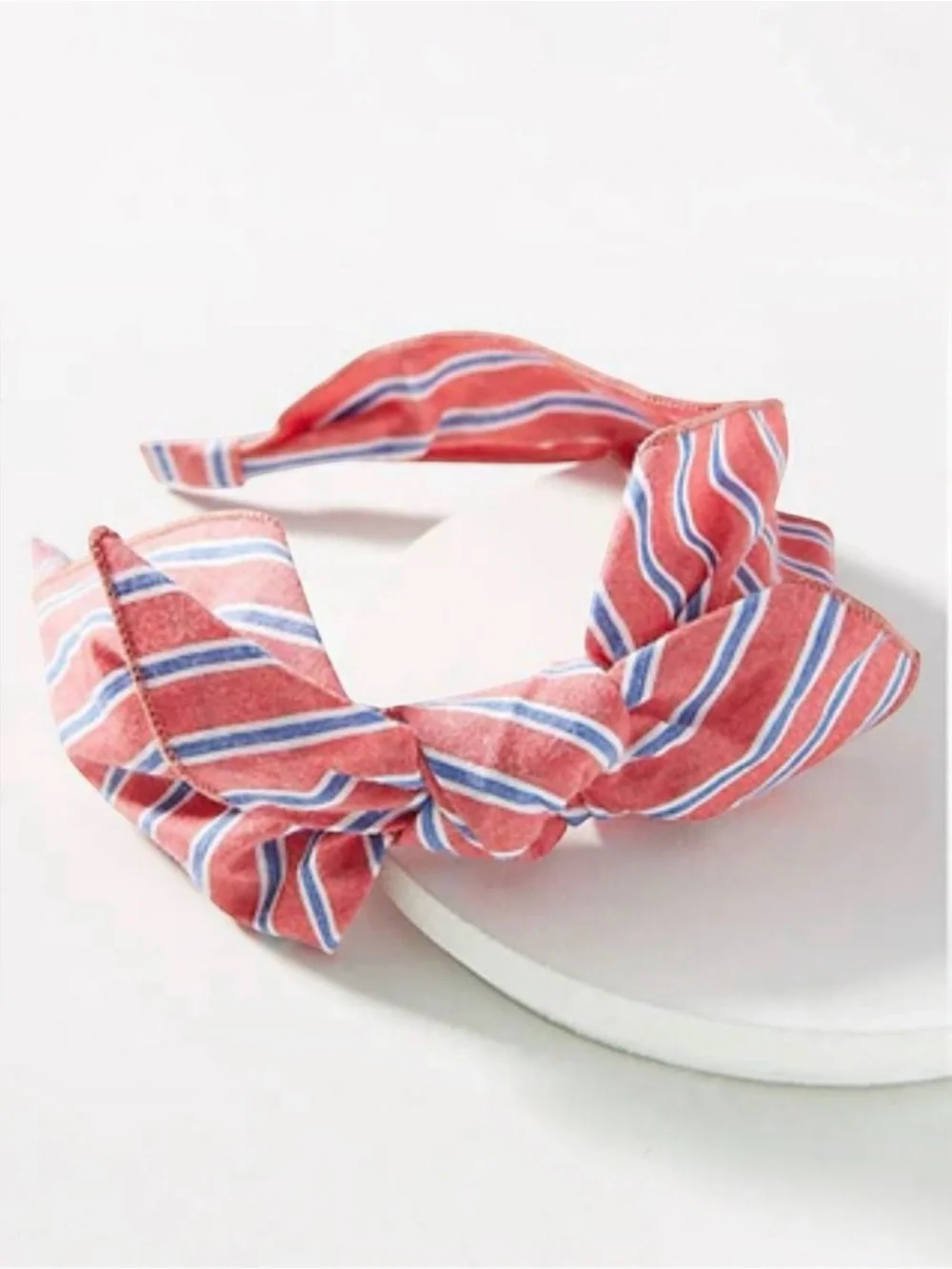 Anthropologie Kristen Bow Striped Headband – Red, White & Blue (Womens Girls OS)